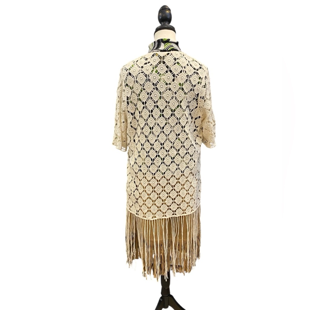 House of Harlow 1960 bohemian ivory lace with intricate detailing EUC one size
